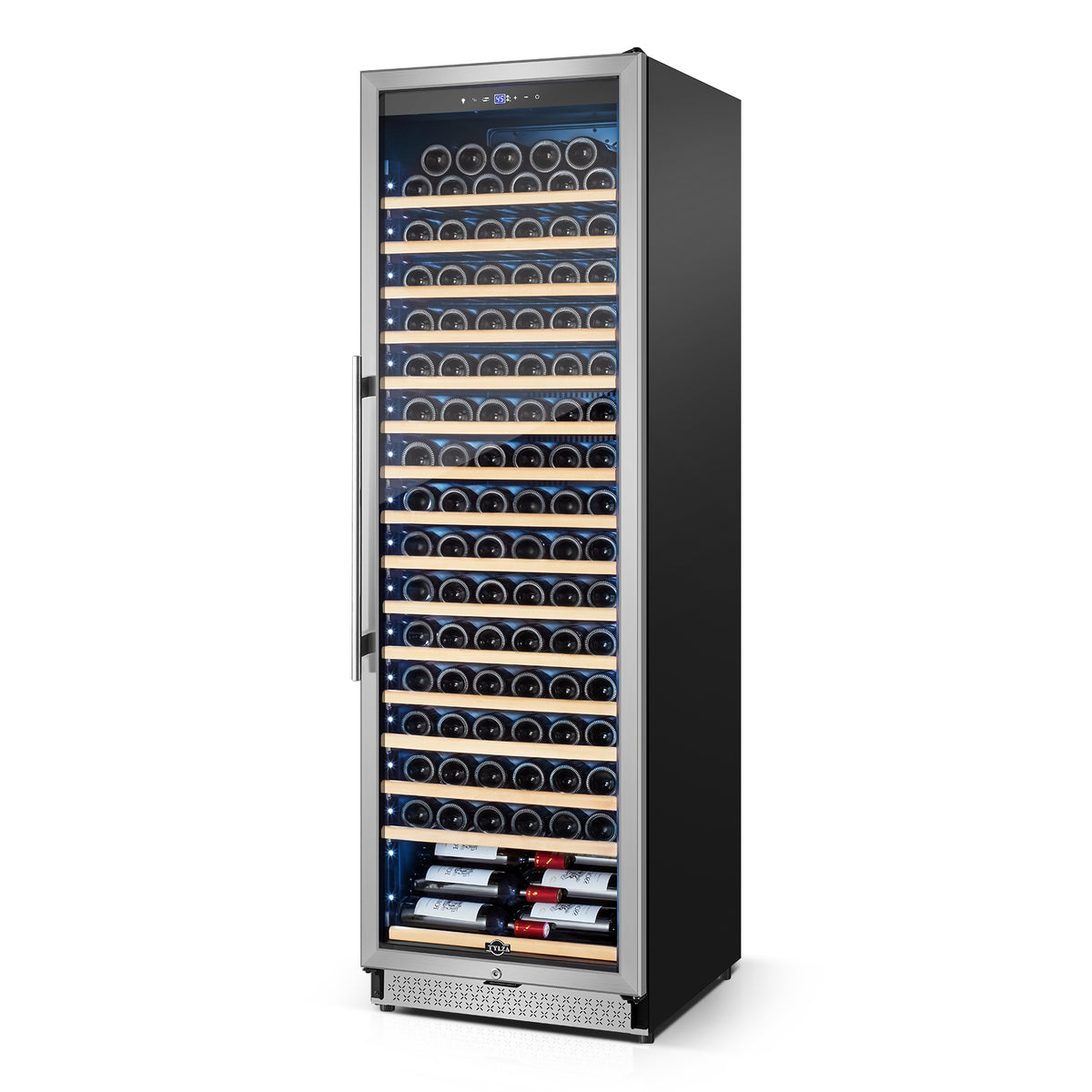 Tylza 24" 189 Bottles Built in Wine Cooler With Glass Doors TYWC510S