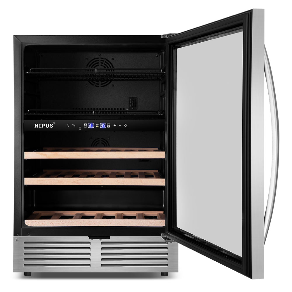 24" Dual Zone 94-Can & 27-Bottle Wine Beverage Cooler - Tylza