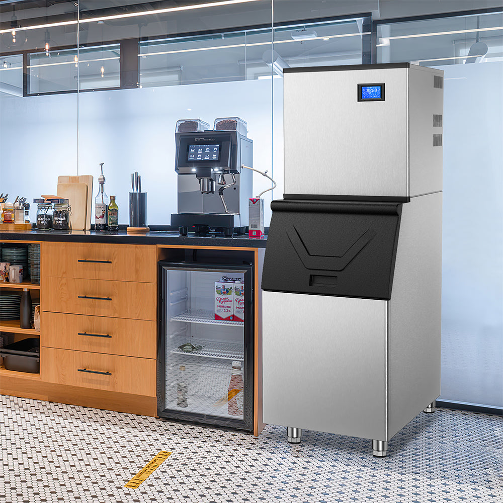 22.3 in. 420 lbs. Stainless Steel Split Commercial Ice Maker - Tylza