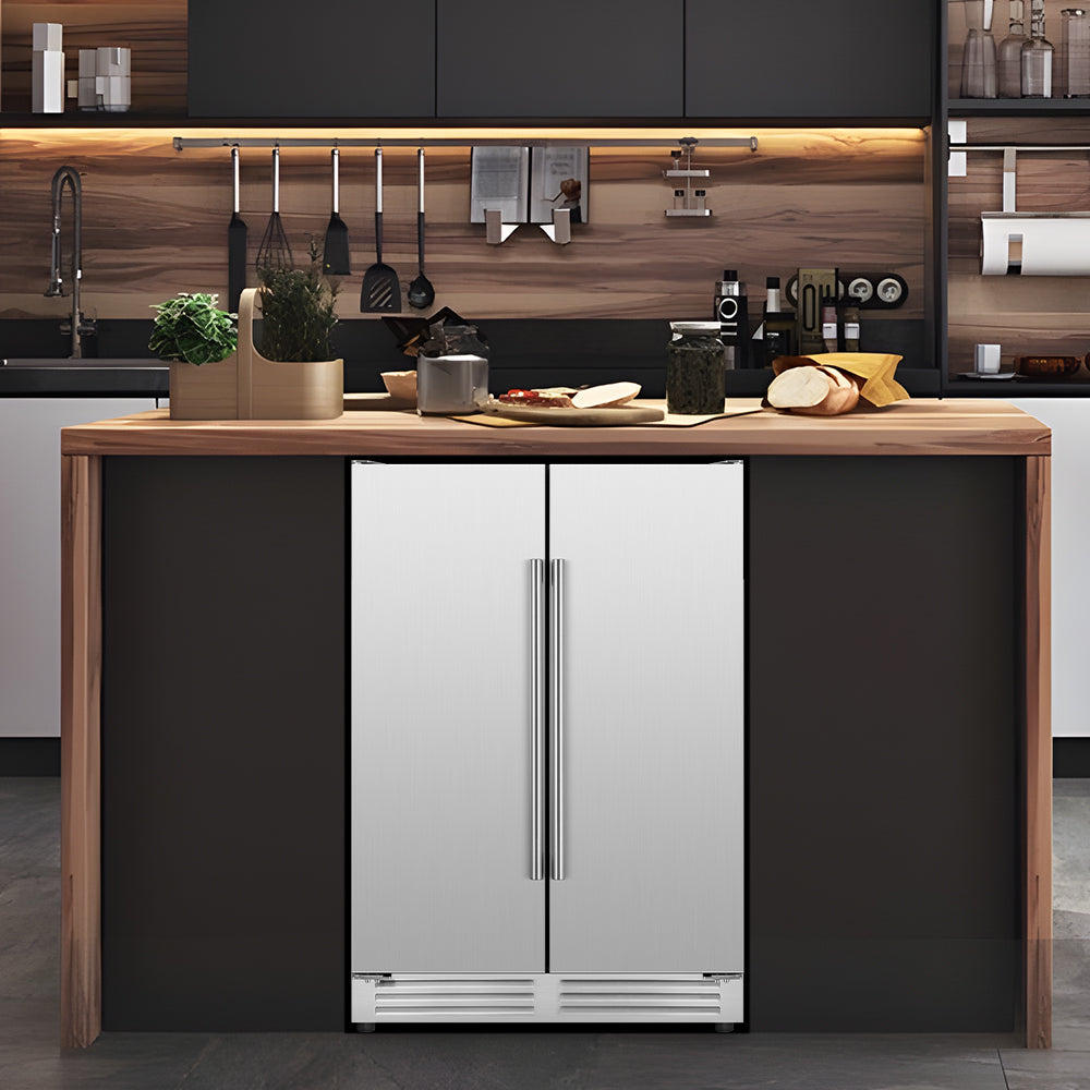 24" Single Zone 120-Can Beverage Refrigerator - Tylza