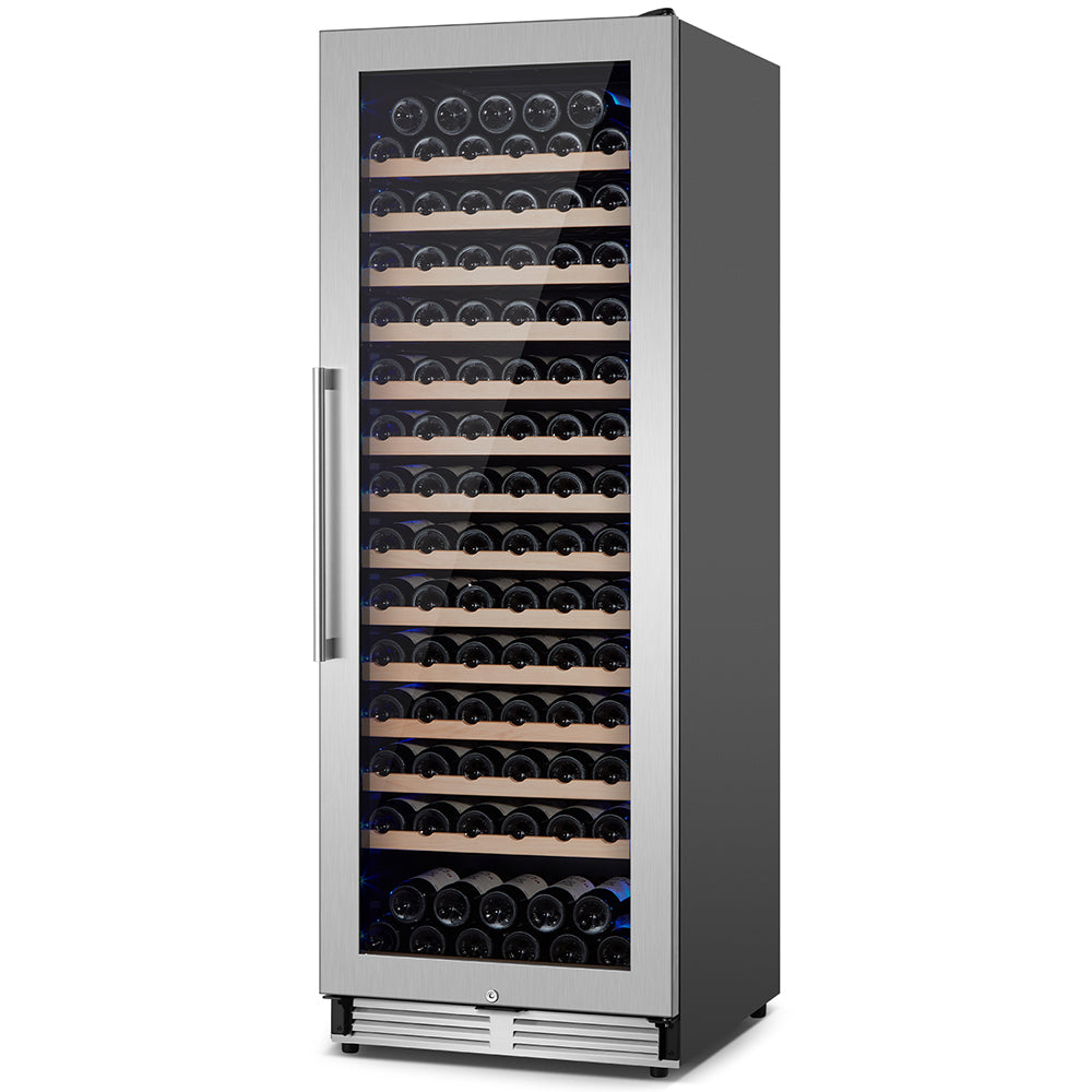 24” Seamless Design 154 Bottle Single Zone Built-In/Freestanding Wine Cooler.