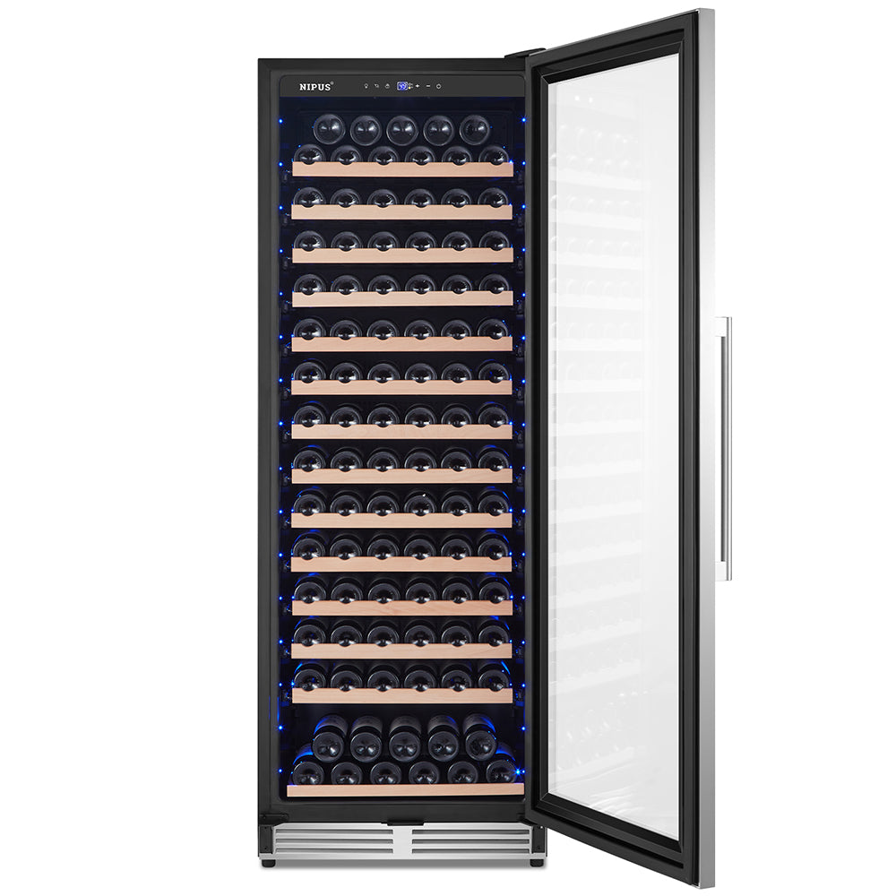 24” Seamless Design 154 Bottle Single Zone Built-In/Freestanding Wine Cooler.