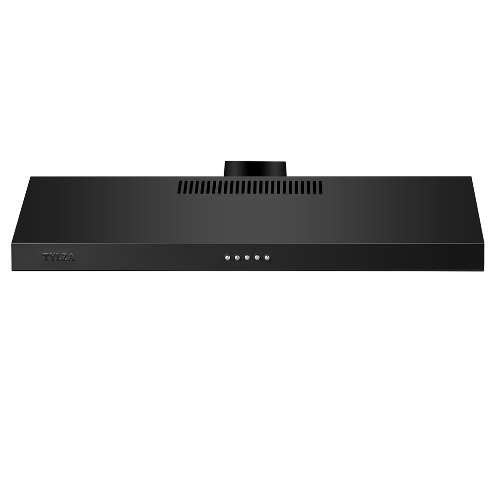 30" 600 CFM Under Cabinet Hood with LED Lights, Built-in Charcoal Filter, Stainless Steel Black.