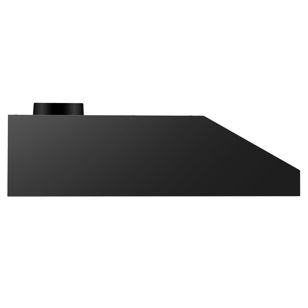 30" 600 CFM Under Cabinet Hood with LED Lights, Built-in Charcoal Filter, Stainless Steel Black.
