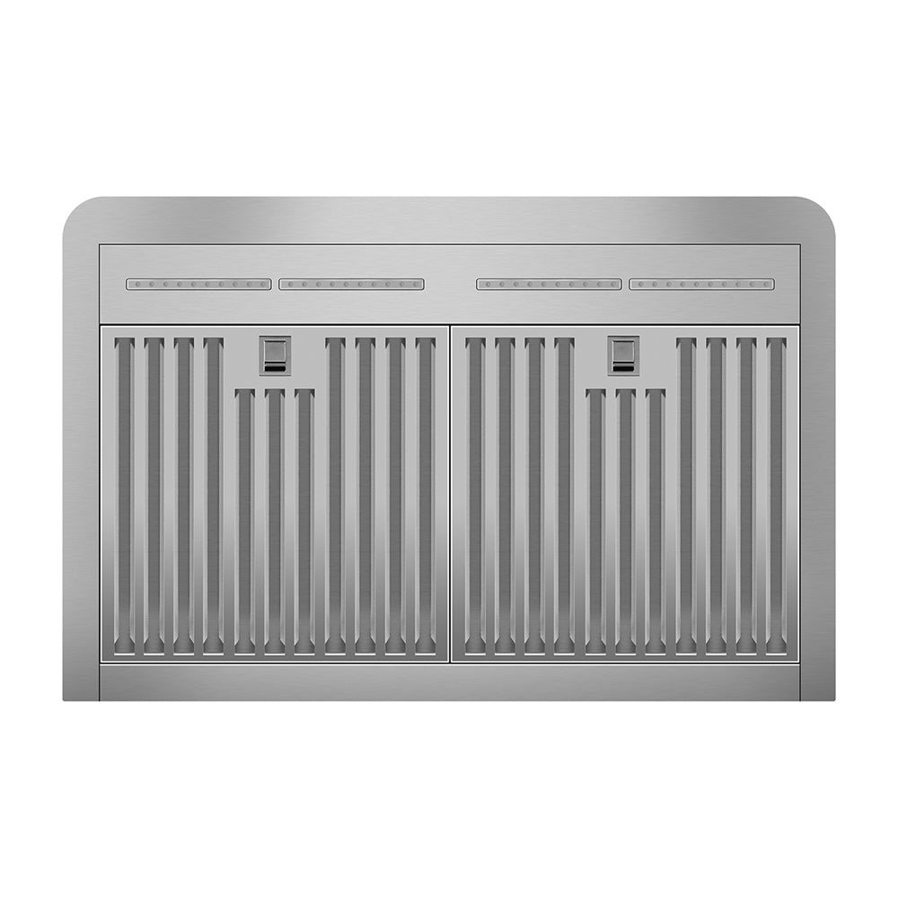 30” 900 CFM Ducted (Vented) Under Cabinet Range Hood with Gesture Sensing and Touch Controls, Silver.