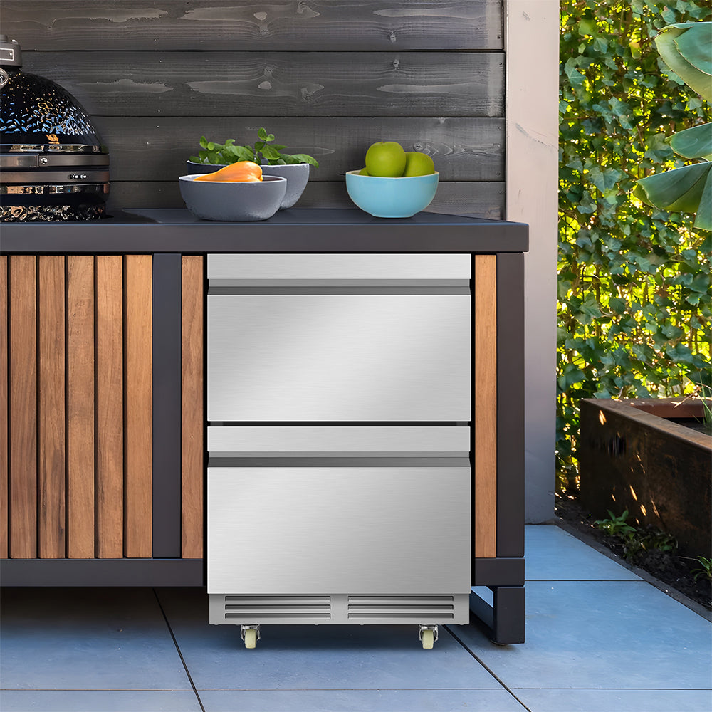 24" Concealed Door 150 Can Beverage Cooler - Tylza