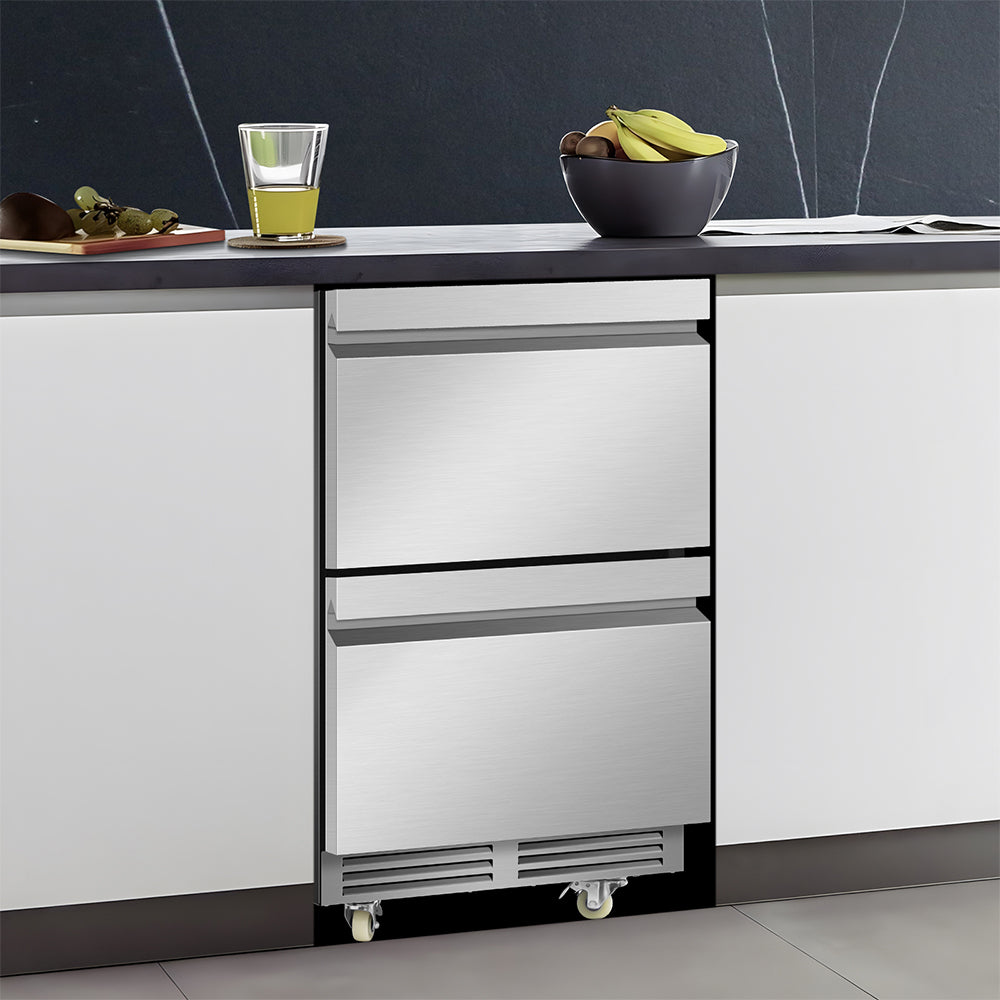 24" Concealed Door 150 Can Beverage Cooler - Tylza