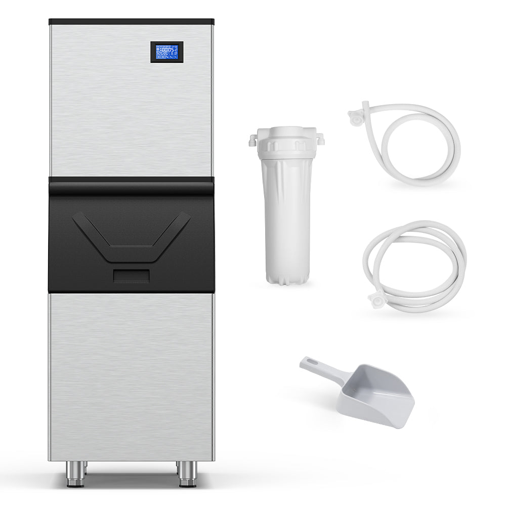 22 in. 600 lbs. Stainless Steel Split Commercial Ice Maker - Tylza