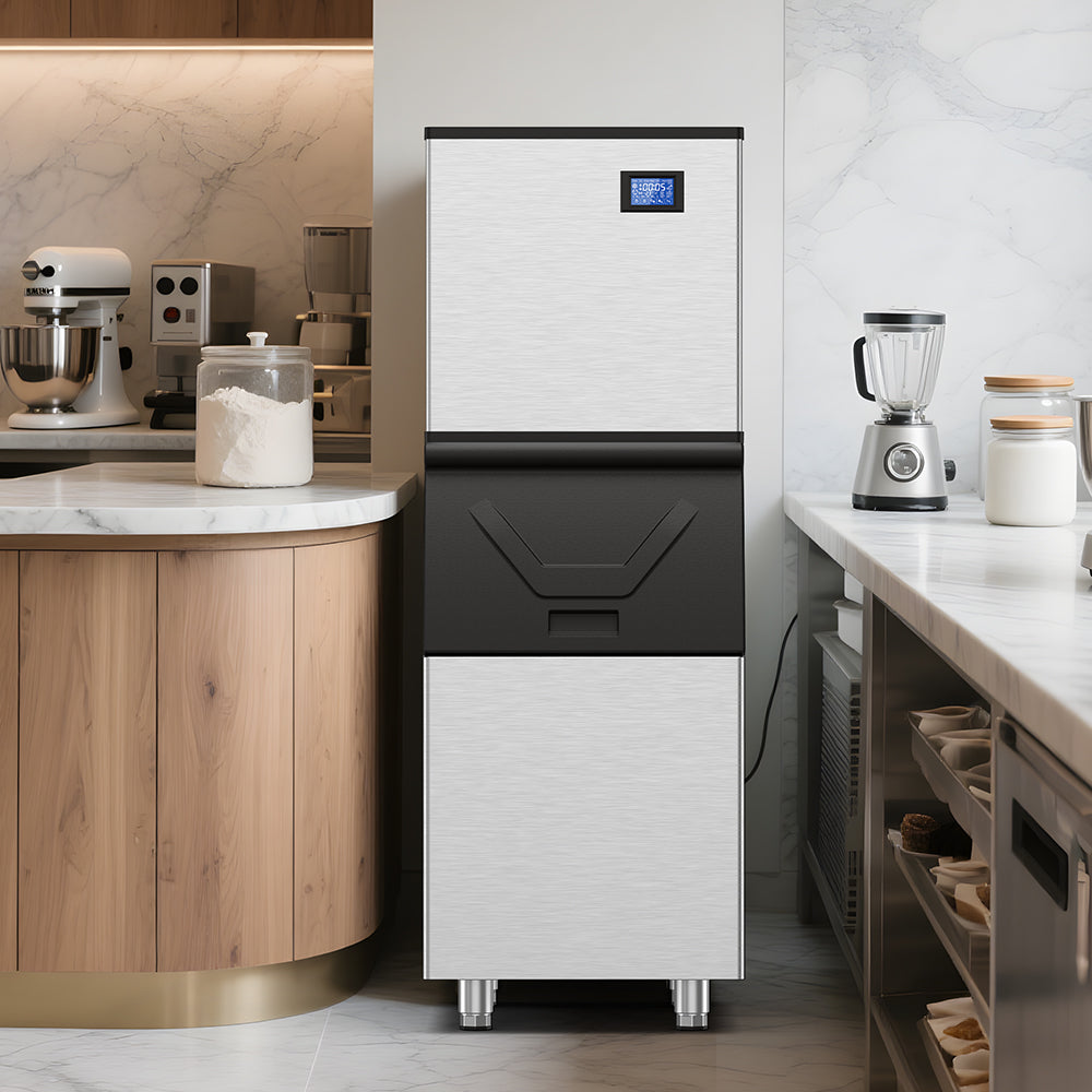 Tittla 600 lb Commercial Ice Maker with 350 lb Storage Bin – Tylza