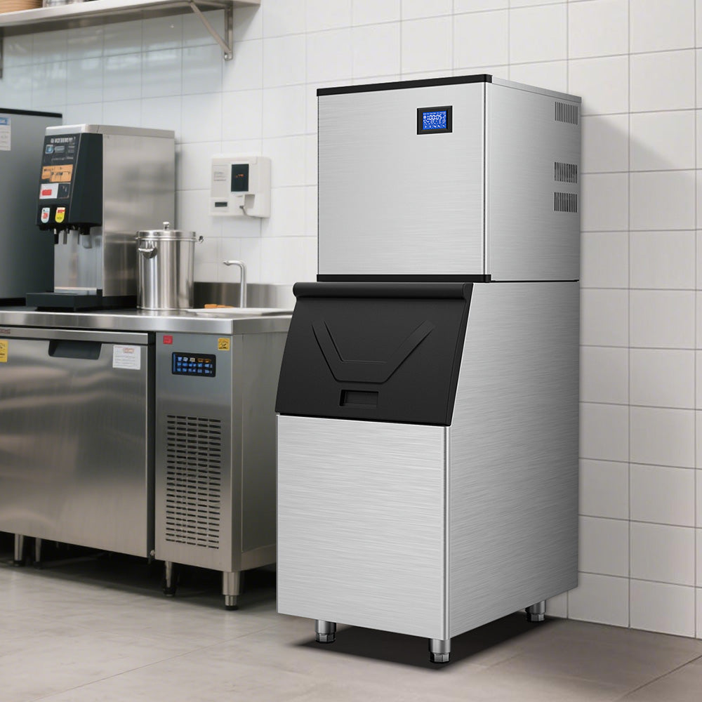 22 in. 600 lbs. Stainless Steel Split Commercial Ice Maker - Tylza