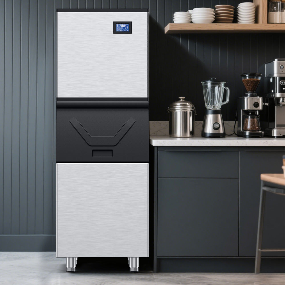22.3 in. 420 lbs. Stainless Steel Split Commercial Ice Maker - Tylza