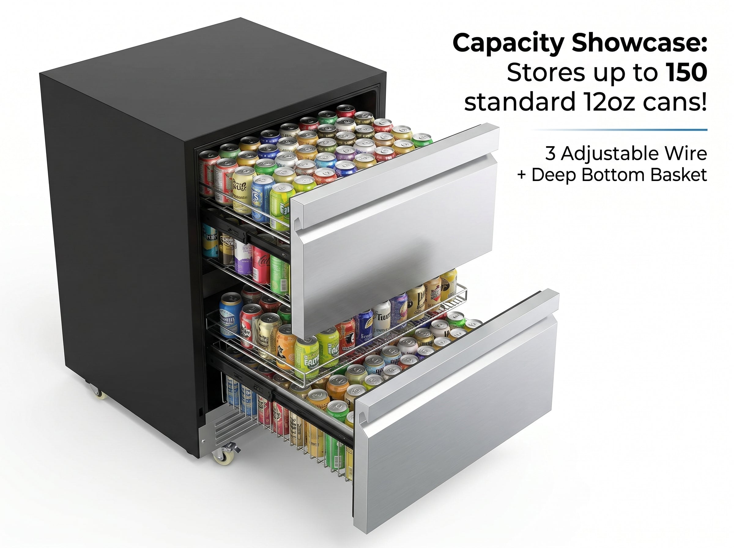レンジエクステンダーiiij90993j様 Beverage Refrigerator | 150-Can | Tylza