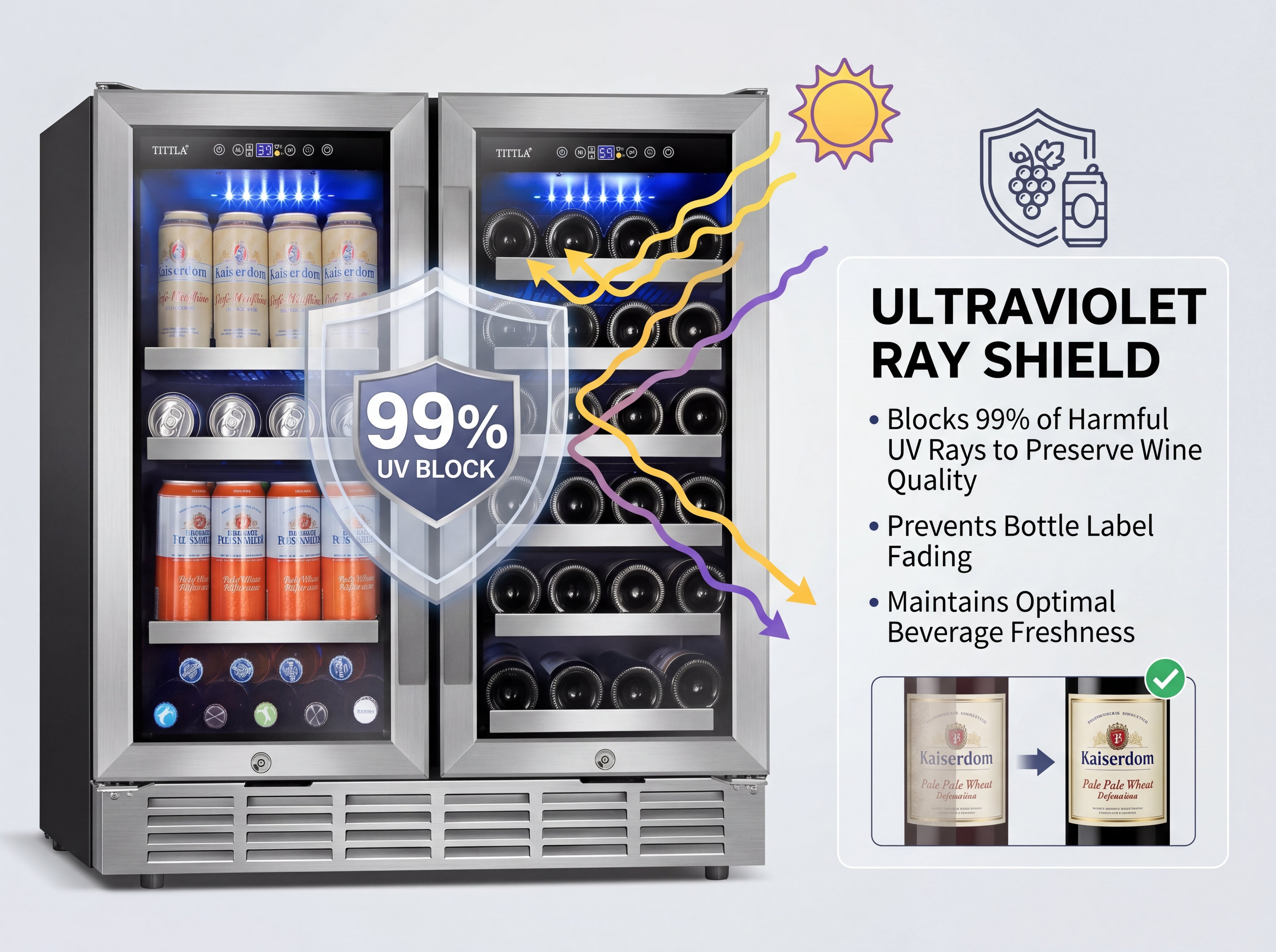 Beverage Refrigerator | 80-Can | Tylza
