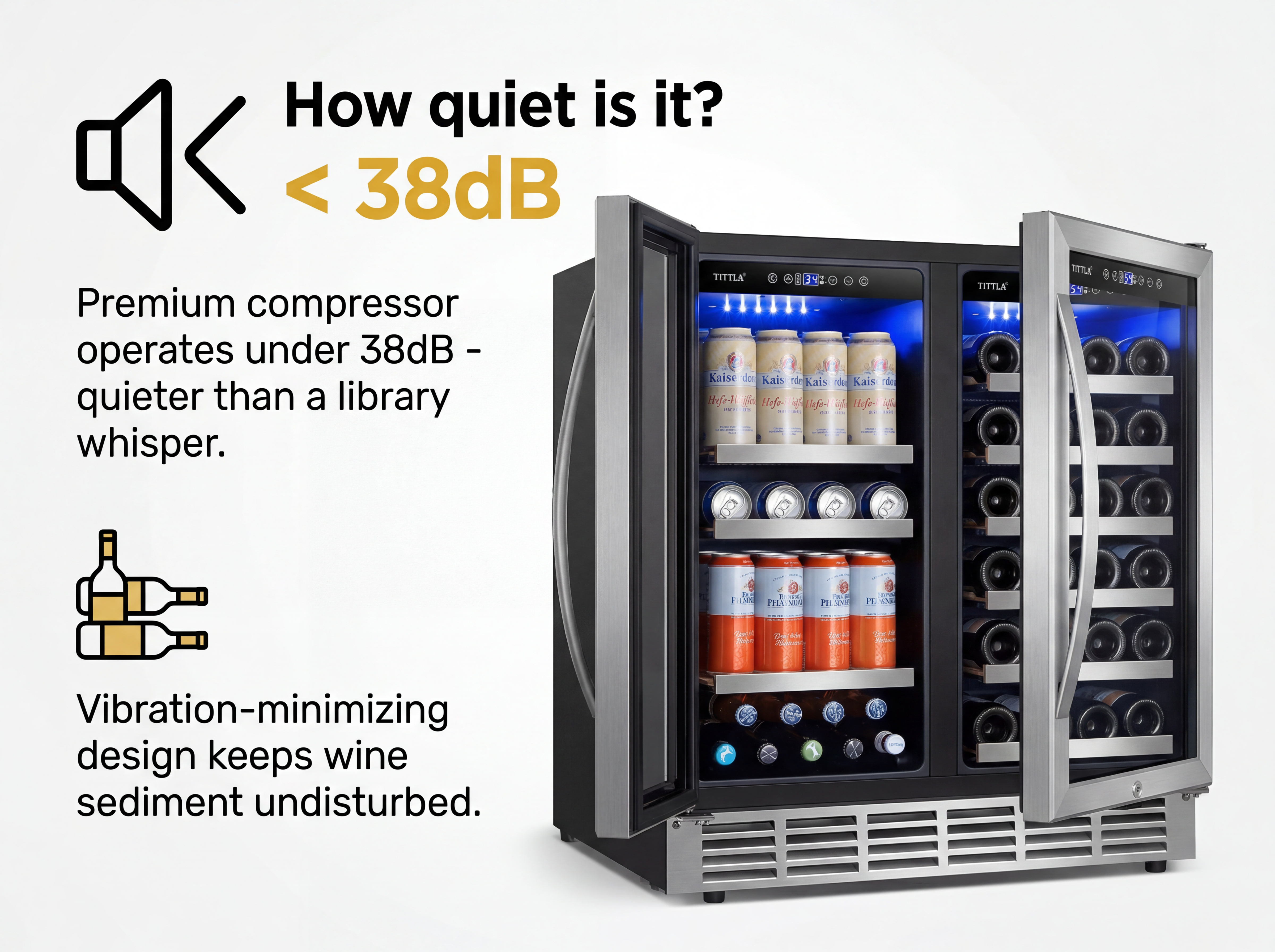Beverage Refrigerator | 80-Can | Tylza