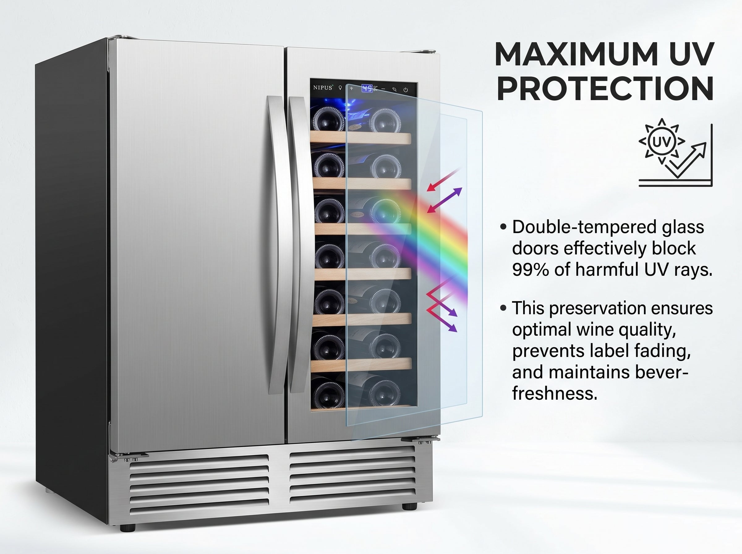 Dual Zone Wine Cooler | Built-in | Tylza