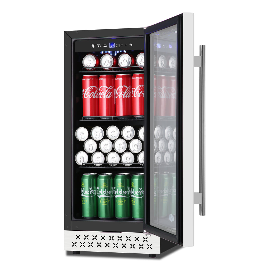 15" Single Zone 130 Cans Capacity Beverage Refrigerator - Tylza