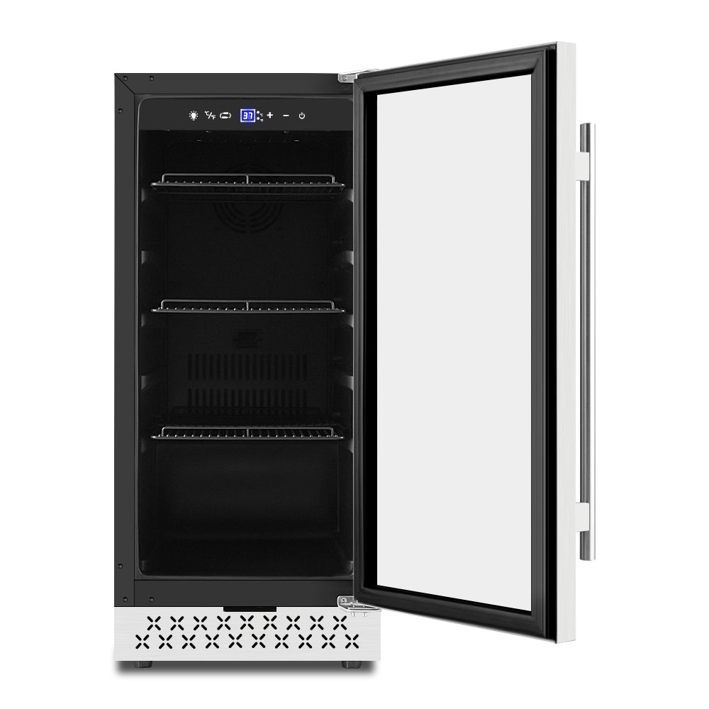 15" Single Zone 130 Cans Capacity Beverage Refrigerator - Tylza