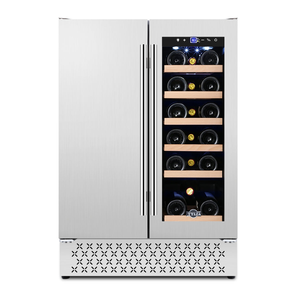 24" Undercounter French Door Wine and Beverage Fridges