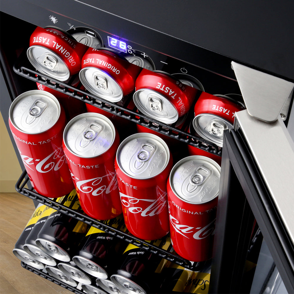15" Single Zone 130 Cans Capacity Beverage Refrigerator - Tylza