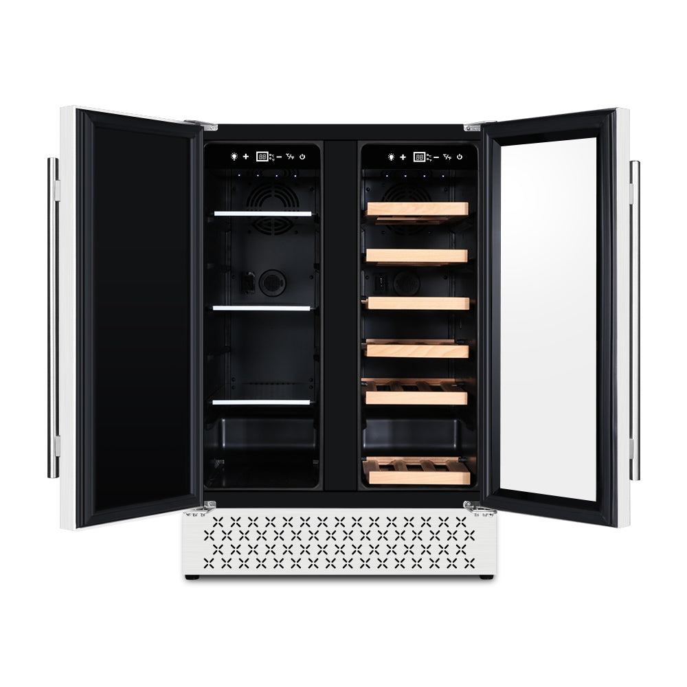 24" Undercounter French Door Wine and Beverage Fridges