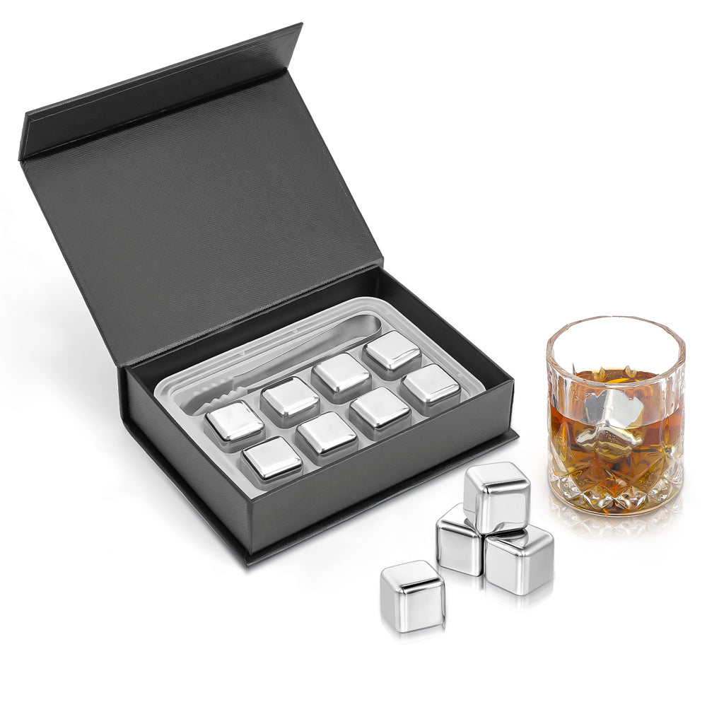 8 Pcs Stainless Steel Ice Cubes