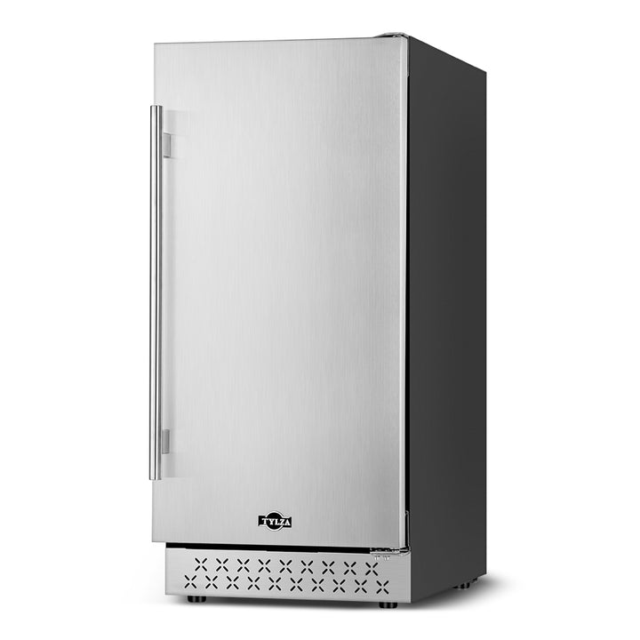 15" Built-in 130 Can Stainless Steel Door Beverage Fridge